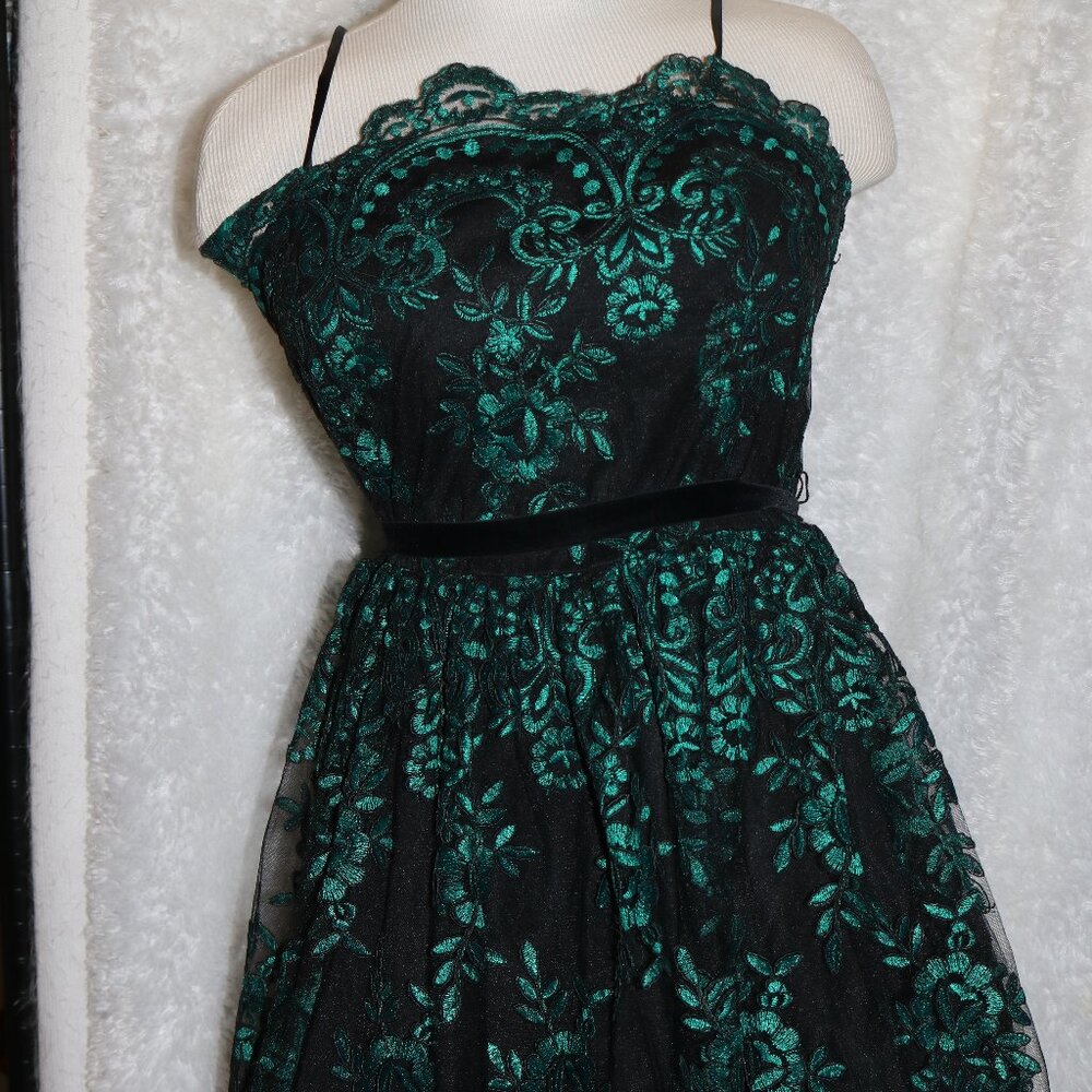 TLC Say Yes to the Dress juniors size 13 juniors green dress